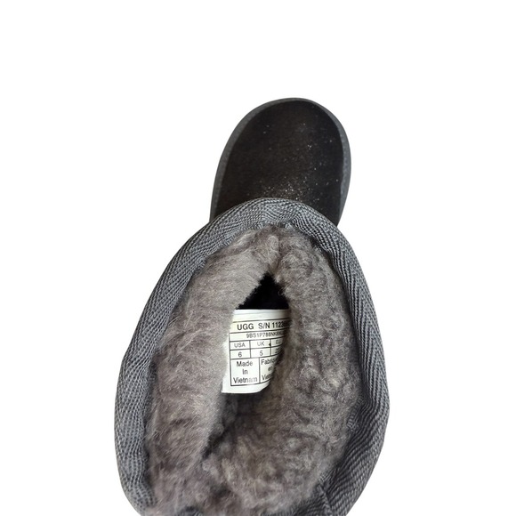 UGG Kids Classic II Glitter Boot Brown Sparkle Toddler Size 6 - Picture 5 of 5